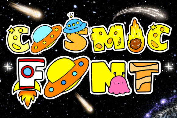 Cosmic Font: Elevate Designs with Space-Themed Letters
