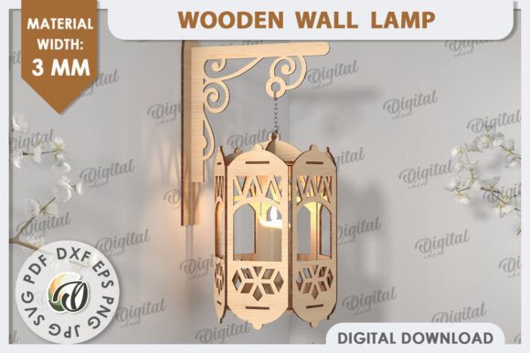 Crafting Ambiance: A Guide to the Decorative Wooden Wall Lamp Laser Cut Design