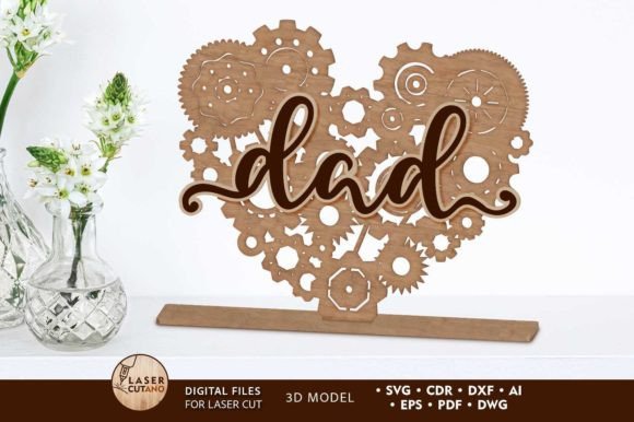 Crafting Legacy: The Dad Decorative Multilayer Template
