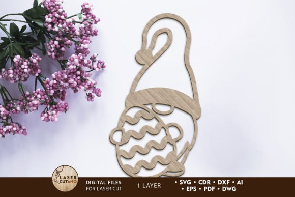 Crafting Spring Charm with the Onelayered Easter Gnome Decorative File