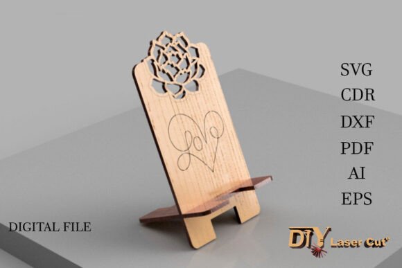 Creating Elegant Desk Accessories with a Peony and Heart Phone Stand SVG
