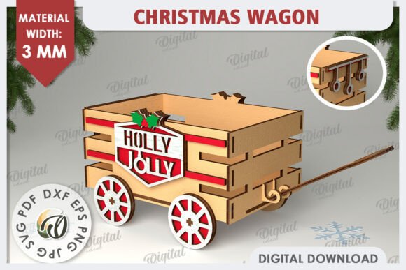 Design a Festive Laser Cut Wagon for the Holidays