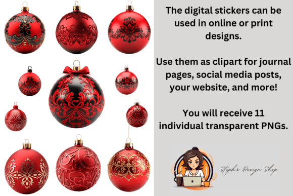 Elevate Your Holiday Designs with Red Christmas Ornaments