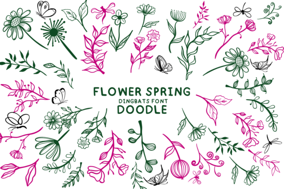 Flower Spring Doodle: Whimsical Design for Every Project