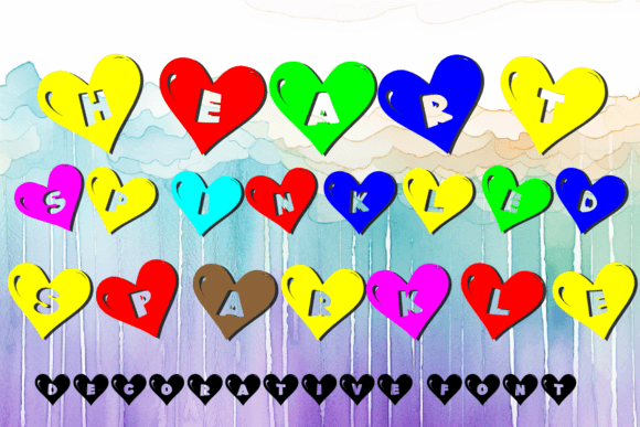 Heart Sprinkled Sparkle: A Guide to Using This Charming Decorative Font Effectively