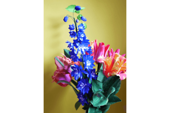 Hybrid Delphinium: The Enduring Appeal of Handcrafted Paper Florals in a Digital Age