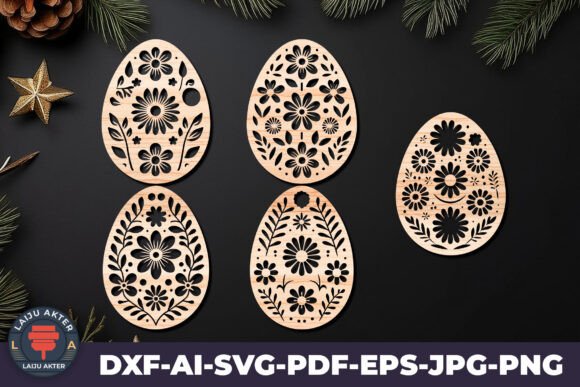 Mastering Modern Holiday Crafts with a Decorative Easter Egg LaserCut SVG File