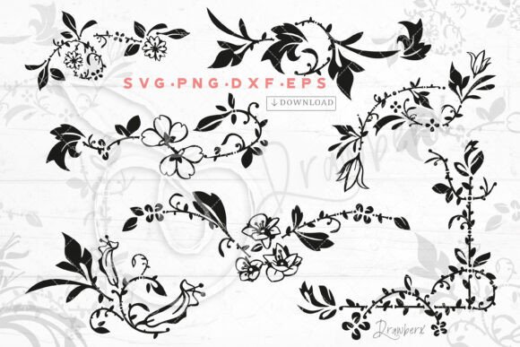 Practical Evaluation of the Vine Flower Border and Floral Swirl SVG Cut Files