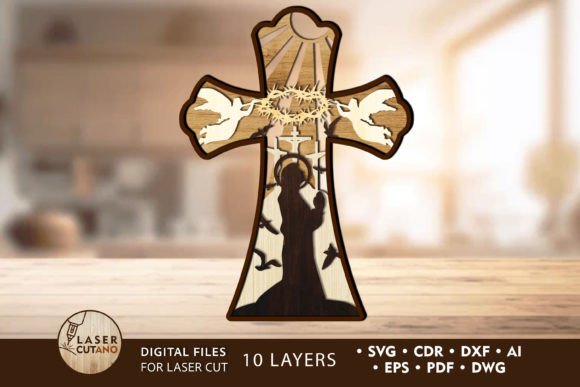 Strategic Deployment of the Cross Multilayer Decorative Template for Precision Fabrication