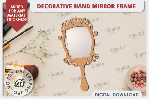 Strategic Design Implementation: Leveraging Decorative Hand Mirror Frame Laser Cut Files for Business Growth