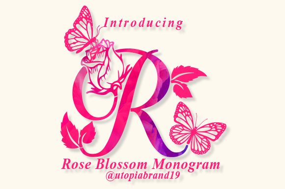 Strategic Typography: Leveraging Rose Blossom Monogram for Brand Distinction