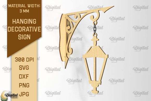 Transform Your Space with Custom Hanging Decorative Sign SVG Laser Cut Designs