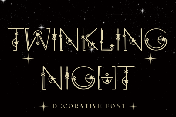 Unlocking Creative Expression with the Twinkling Night Decorative Font
