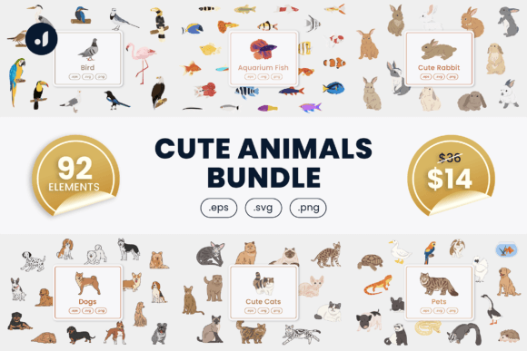 Unlocking Creative Potential with the Cute Animals Bundle