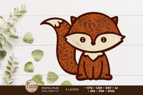 Unlocking Creativity with the FOX Decorative Laser Cut Template for Charming Animal Projects